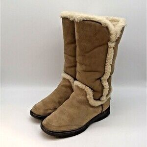 UGG Australia Katia Boots Women's 5 Brown Waterproof Suede Sheepskin 1008030